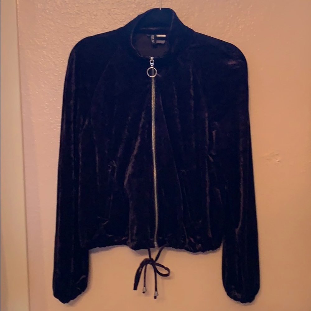 Black velvet jacket